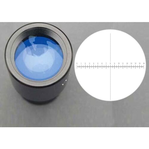WF10X Wide Field Eyepiece Optical Lens Reticle 0.1mm for Compound Biological Microscope 23.2mm