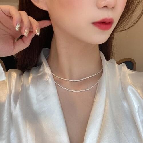 Personality Design Sense Necklace Fashion Creative Collarbone Chain Web Celebrity Temperament Choker Women Accessories Gift