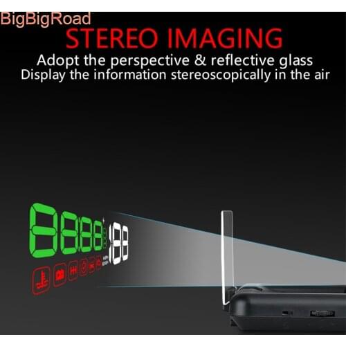 BigBigRoad For Land Rover Range Rover Freelander Discovery Car Windscreen Projector On-Board Computer HUD Head Up Display OBD 2