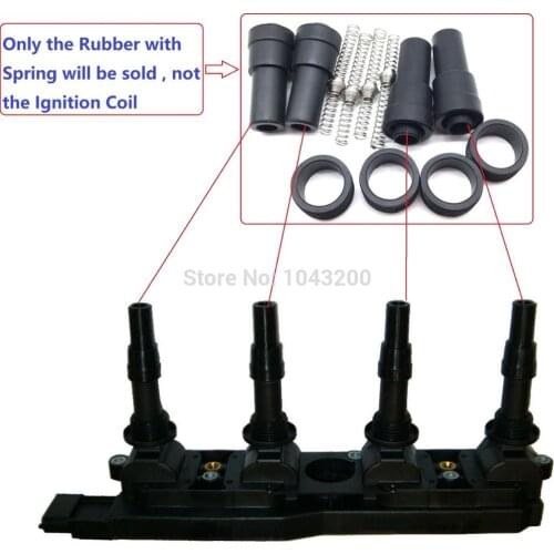 Ignition Coil Repair Rubber Boot With Spring For Saab Vauxhall Opel Astra Corsa Vectra 1.8 Petrol OE# 90536194, 9119567, 1208008