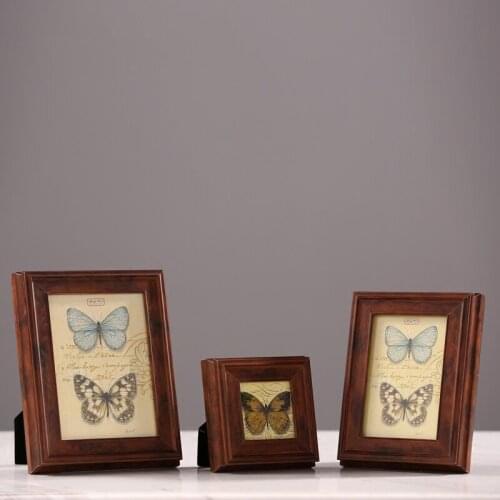 American modern decoration room soft decoration wooden photo frames 3 Inch 4 inch 7 inch photo frame