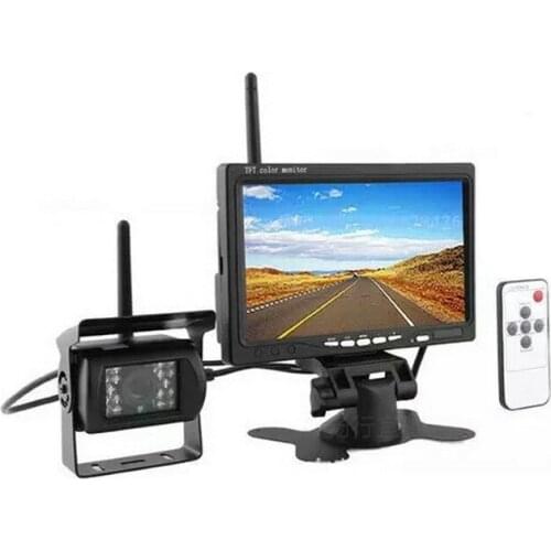 High Quality Wireless 7 inch TFT LCD Rear View Monitor CMOS IR Night Vision Backup Camera Kit Parking System