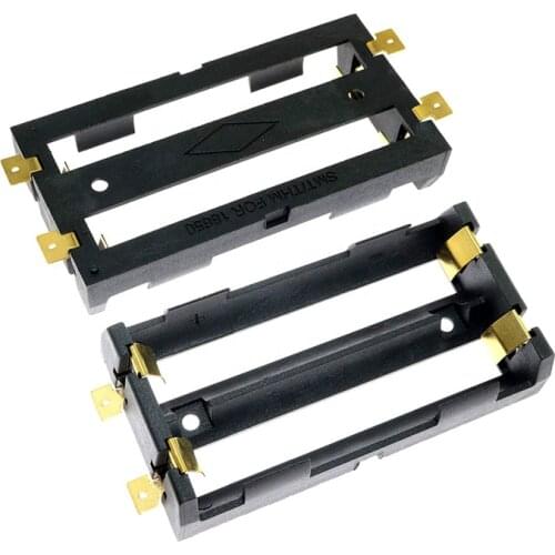Replacement of Keystone 1048 DIY 2x18650 Battery Holder Storage Box SMT SMD with Gold Plated Phosphor Bronze Pins