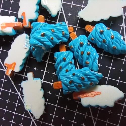 1pcs/lot resin flat back blue Ice 22mm simulation of food Cabochon Scrapbook DIY phone decoration B408-11