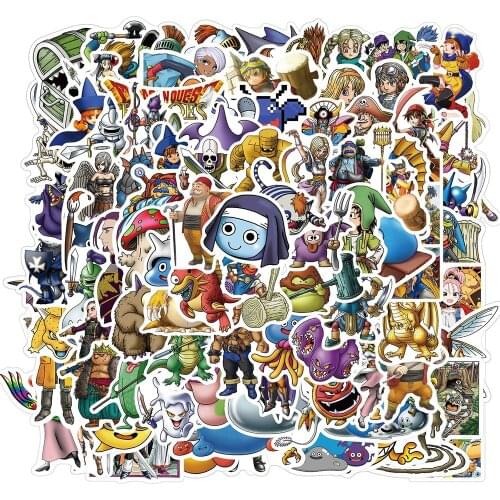 10/50/100PCS Cartoon Dragon Quest Game Stickers Aesthetics Laptop Phone Guitar Luggage Waterproof Graffiti Sticker Decal Kid Toy