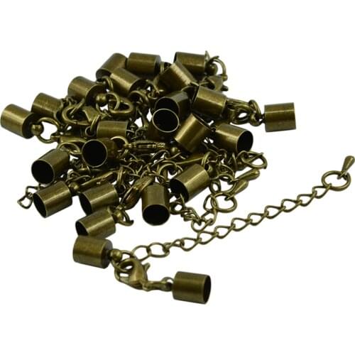 12x Extension Necklace/Bracelet Extender Chains with Lobster Clasp & End Cap