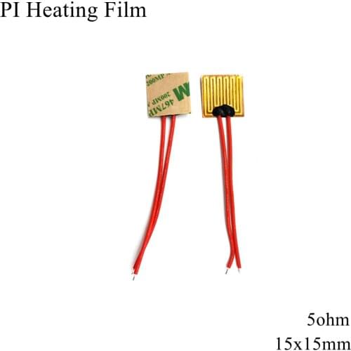 5V 12V 24V PI Heating Film Plate Polyimide Heating Electric Heated Panel Pad Mat Electrotherma Flexible Adhesive Foil Oil Heater