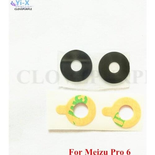 2PCS/Lot For Meizu Pro 6 Pro6 Camera Lens Glass Cover with Adhesive Sticker Replacement Parts