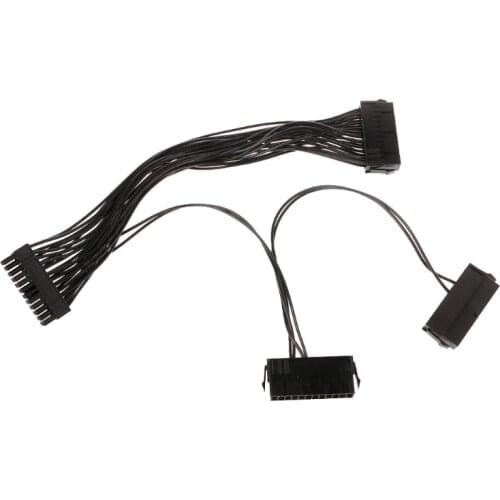 24Pin 20+4Pin Triple PSU Power Supply Adapter Cable 18AWG Wire For Mining 24BB