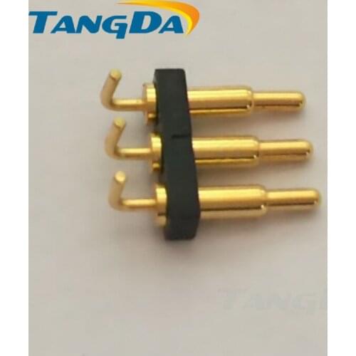 3P 3pin pitch:2.54mm bending spring thimble pogopin connector signal conductive contact needle current needle positioning