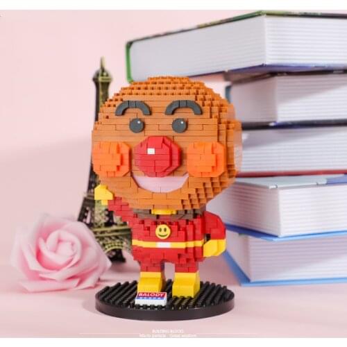 628pcs+ Anpanman Figure Diamond Building Block Soreike Model Mirco Bricks Toys For Children Blocks 16166