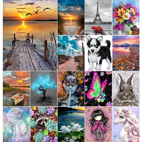 5D DIY Diamond Painting Animal Horse Cross Stitch Kit Full Drill Square Embroidery Mosaic Art Picture of Rhinestones Home Decor
