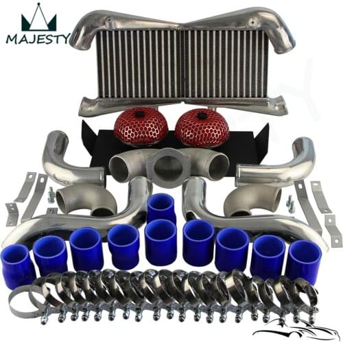 Aluminum Intercooler Kit for 300ZX Twin Turbo Fairlady Z32 VG30DETTBlack/Blue/Red