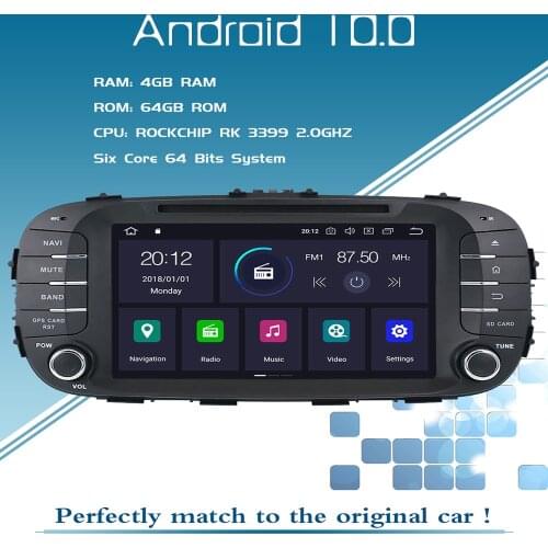 Car Android Radio For Kia Soul Car Multimedia Player Screen 2014 2015 2016 - 2018 GPS Navigation Stereo Head Unit Touch Screen