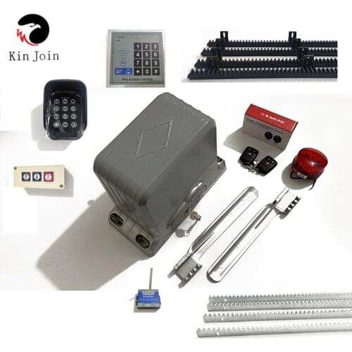 1800kg Automatic Electric Sliding Gate Motor Opener Sliding Gate Closer 6 Keyfob 4m/5m Racks(sensor lamp keypad GSM optional )