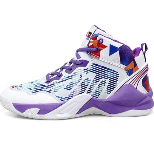 Large Size High Quality Basketball Shoes Shock Absorption Non-slip Wear-resistant Sports Shoes Outdoor Training Shoes