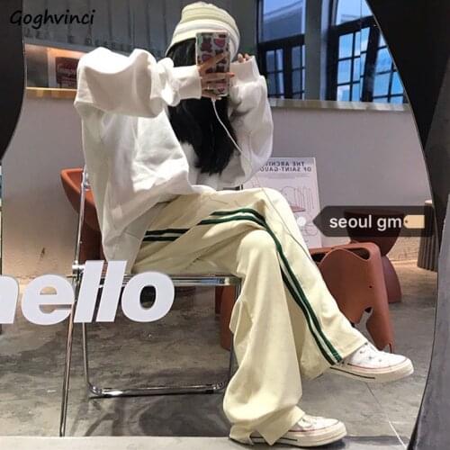 Casual Pants Womens Vintage Loose Patchwork Streetwear Hip Hop Plus Size Bf Wide Leg Trousers Workout Wear Female Trendy Ulzzang