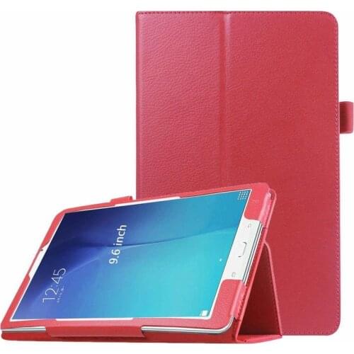 Premium Vegan PU Leather Case for Samsung Galaxy Tab E 9.6"SM-T560 Slim Folio Cover Tab E 9.6Tablet T561 T565 T567 Stylus Holder