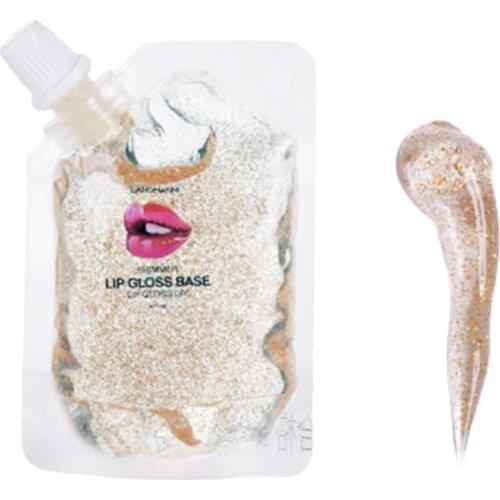 DIY Cosmetic Clear Lip Gloss Base Oil Non-Stick Moisturizing Lipstick Handmade Base Lip Gel Lipstick Material Makeup Liquid B3B0