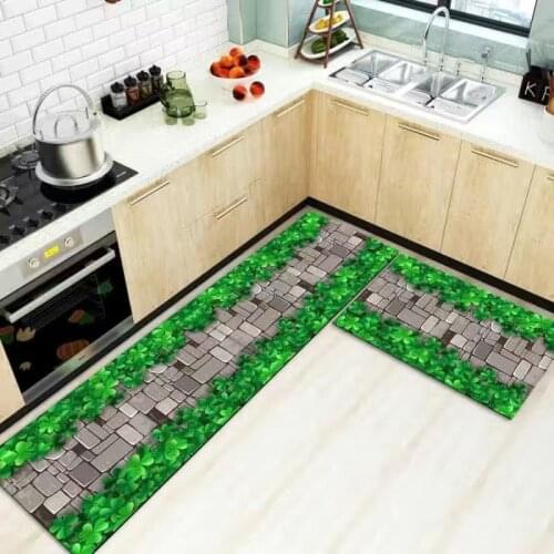 Long Kitchen Mat Bath Carpet Floor Mat Home Entrance Doormat Modern Kitchen Rug Tapete Absorbent Bedroom Living Room Floor Mats