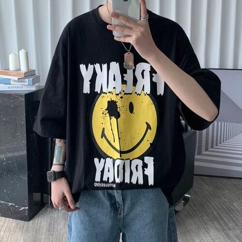 2021 Brand New Cotton Mens T-shirts Short-sleeve Man Fashion Anime Print T shirt Hip Hop Men T-shirt Male Tops Harajuku Tshirt