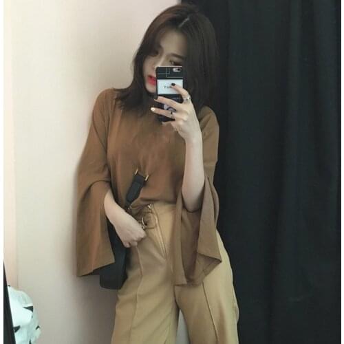 Cheap wholesale 2018 new summer Hot selling womens fashion casual t shirt lady beautiful nice Tops Y1711