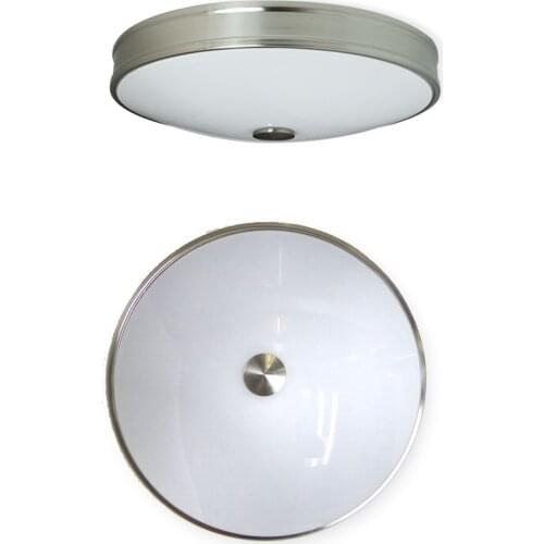 Classic and elegant metal and opal crystal ceiling surface led plafon, round Ø 39cm, 36W, warm light 3000K + Neutral