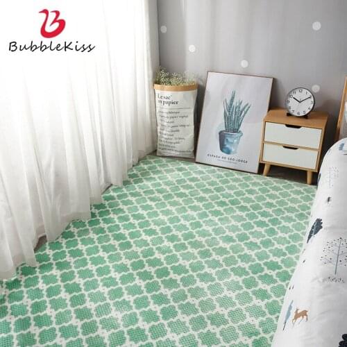Bubble Kiss Carpet Living Room Pure Color Girly Style Bedroom Bedside Lattice Rugs Sofa Coffee Table Decoration Soft Floor Mats