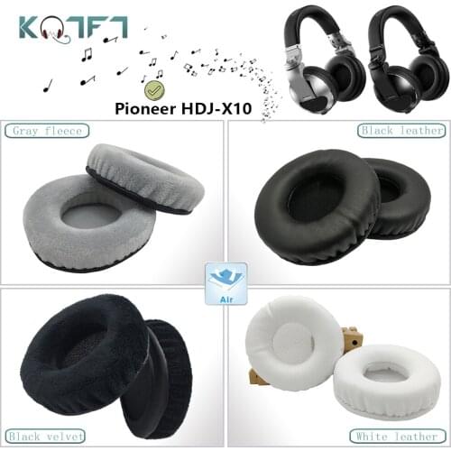 KQTFT Round shape 1 Pair of Replacement Ear Pads for Pioneer HDJ-X10 Headset EarPads Earmuff Cover Cushion Cups