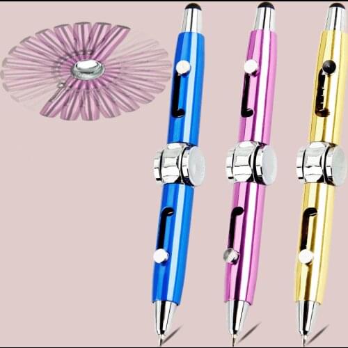 Creative Gyro Pen Spinner Toy Adult Kids Antistress Spinning Pen Metal Ballpoint Pen Stress Reliever Hand Spinner Stress Toy