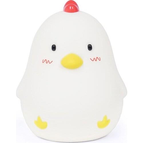 Creative Smart Products Early Chicken Wake Up Light Snooze Alarm Clock Dimmable Bedside Night Light