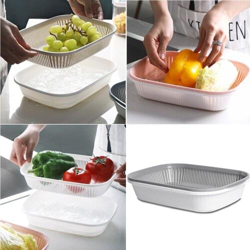 Square Drain Sealed Box Refrigerator Fruits And Vegetables Refrigerator Debris Storage Box Garlic Garlic Onion Home Food Box