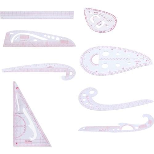 Multi-function Grading Ruler Cutting ruler Sewing Feet Tailor-foot Put Yardstick Sleeve Arm Curve Cut Cutting Knife Ruler
