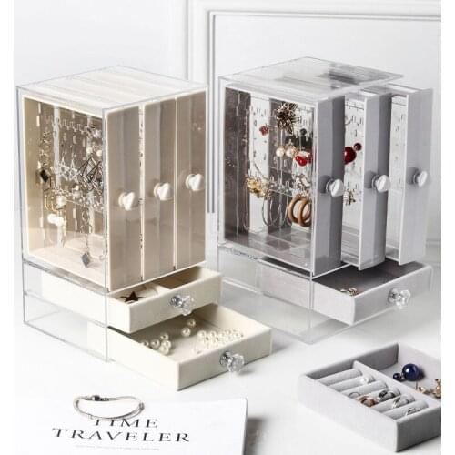 Multifunctional Earring Storage Box Female Earrings Earrings Display Stand Necklace Hand Jewelry Style Jewelry Storage Box