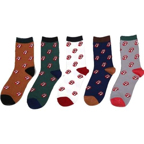 Fashion Men Socks Creative Cotton Socks Men Socks Cool Tongue Funny Socks Men calcetines Wholesale