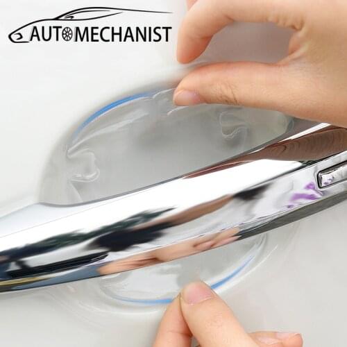 Door Handle Sticker Protection Film for Car Door Bowl Anti-Scratch Stickers For Bmw E60 E36 E46 Audi A6 C7 Tesla Accessories