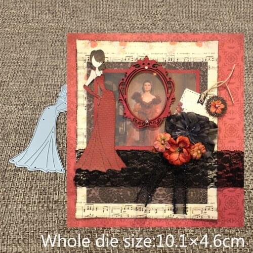 New Design Craft Metal Cutting Dies lovely Sling bandeau dress girl Scrapbooking Album Paper DIY Card Craft Embossing Die Cuts
