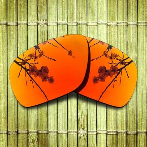 Polarized Replacement Lense For-Oakley Dispatch 1 Sunglasses Frame True Color Mirrored Coating - Fire Red Color Options