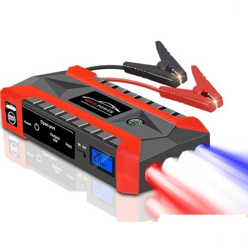 28000mAh Car Jump Starter Power Bank Portable Car Battery Booster Charger 12V Starting Device Diesel Car Starter Power Bank 4USB