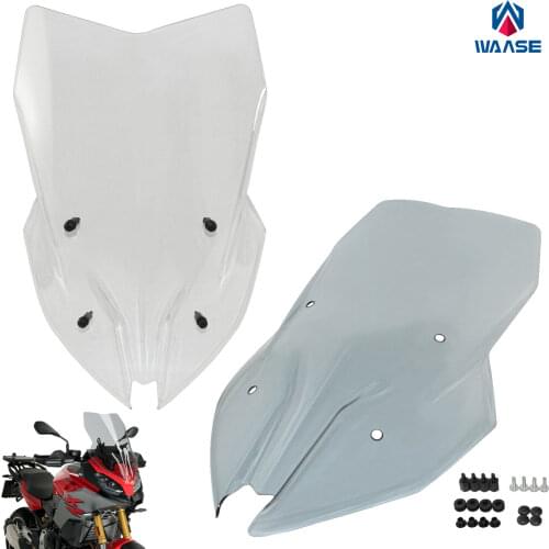 QMSTART Racing Motorcycle Windscreen Windshield Fly Screen Shield Wind Deflector For BMW F900XR F 900 XR 4R90 K84 2019 2020 2021