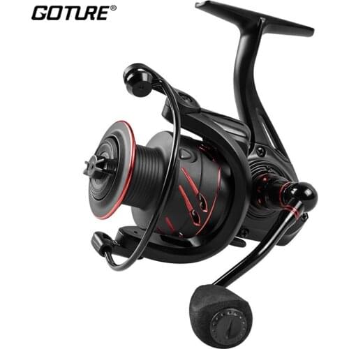 Goture 4.7:1 5.0:1 Fishing Reel GS2000-GS7000 Spinning Reel 15KG Max Drag 13BB Saltwater Fishing Reel Wheel For Carp Fishing