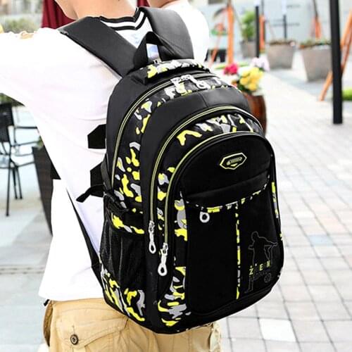 Fashion Nylon School Bags for boys Brand Mens Backpack orthopedic school backpack teenagers Backpacks kids book bag mochila