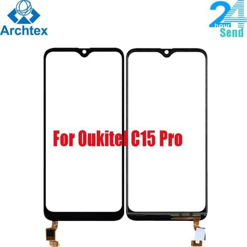 For Original Oukitel C15 Pro Touch Screen Panel Glass Lens Digitizer Sensor for Oukitel C15 Pro Touch TP +Tools 100% Test Stock