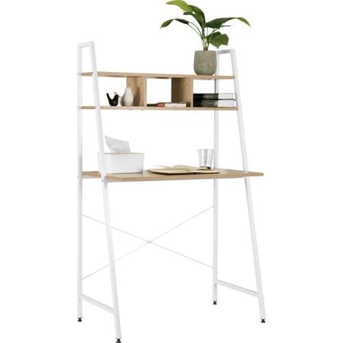 1PC 84x46x140cm Computer Desk PC Table Office Table Wood Steel Work Table with Shelf Office Furniture for Home Gaming