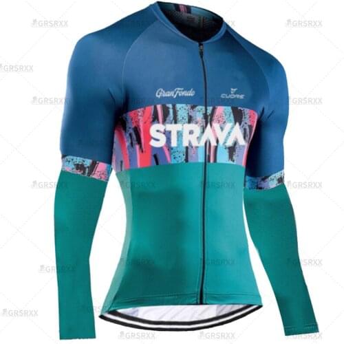 STRAVA Females' Spring Sun Protection Cycling Shirts Long Sleeves Jersey Autumn Comfortable MTB Bike Jersey Pro Team Sportswear