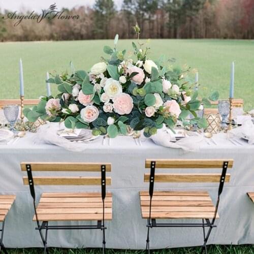 Wedding Sign-in Table Flower Hotel Shopping Mall Shop Window Artificial Floral Art Table Centerpiece Home Decoration Accessories