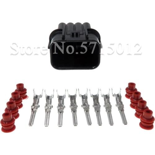 8 Hole 6181-6850 LED Headlight Speaker Socket Male Waterproof Connector For Honda Civic Odyssey XRV VEZEL