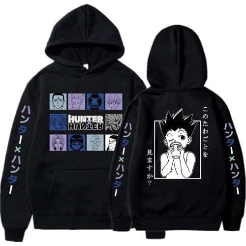 Anime Hunter X Hunter Gon Printed Hoodie Long Sleeve Pullover Hoodies Tops Clothes