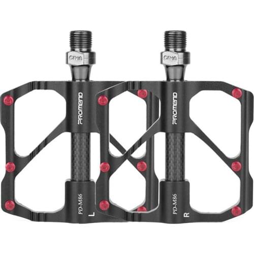 PROMEND Ultralight Mountain Bike Pedals Carbon Fiber 3 Bearings Mtb Pedal Quick Release Road Bicycle Anti-slip Pedal