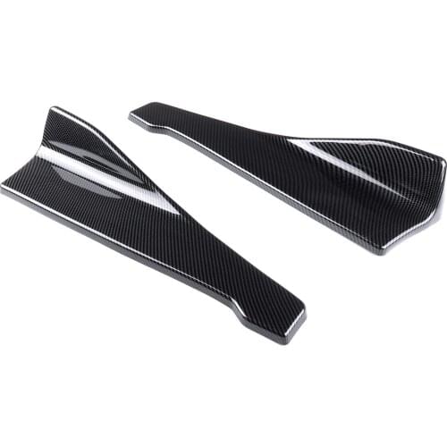 48cm Universal Car Side Skirt Extensions Rear Bumper Lip Wrap Splitters For Ford For Focus RS ST For Fiesta MK6 MK8 For Mondeo